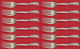 Waltz of Spring by Wallace Sterling Silver Salad Fork Set 12 pieces 6 3/8"