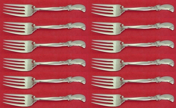 Waltz of Spring by Wallace Sterling Silver Salad Fork Set 12 pieces 6 3/8"