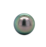 Fine Platinum Stud Earrings with 10.5mm Tahitian Pearls Jewelry (#J7119)