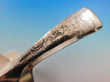 Lap Over Edge Acid Etched by Tiffany Sterling Silver Asparagus Tong Peony 7 1/4"