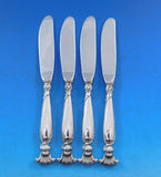 Romance of the Sea by Wallace Sterling Silver Butter Spreader HH Mod Set 8 pcs