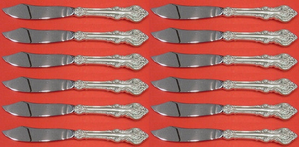 El Grandee by Towle Sterling Silver Fish Knife Custom Set 12 pcs 8 7/8"