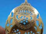 Georgian by Towle Sterling Silver Tomato Server Gold Washed Hand Pierced 7 5/8"