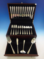 Radiant Rose by International Sterling Silver Flatware Service 12 Set 52 Pieces