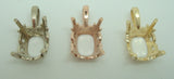 14K Gold Carved Agate Initial Pendant - You Choose Personalized New (#J2154)