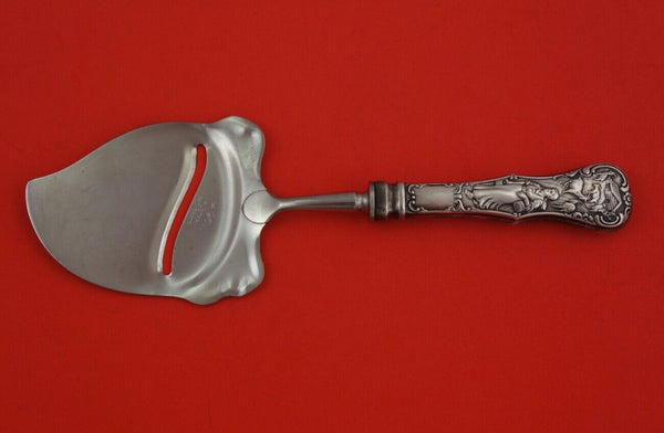 Th. Olsens Norwegian Sterling Silver Cheese Plane WS w/ woman & goats 8 3/4"