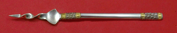 Aegean Weave Gold by Wallace Sterling Silver Butter Pick Twisted Custom 6 7/8"