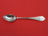 Russian Sterling Silver Teaspoon mark brite-cut on reverse of bowl  5 3/4"