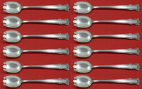 English Shell by Lunt Sterling Silver Ice Cream Dessert Fork Custom Set 12pcs 6"