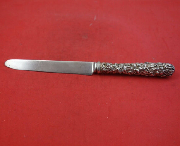 Repousse by Kirk Sterling Silver Regular Knife All Around Design Blunt Thin w/SP