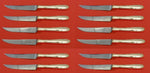 Madeira by Towle Sterling Silver Steak Knife Custom Set 12 pcs 8 1/2"