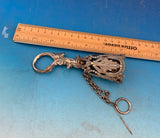 Silverplated Tussie Mussie Posey Posy Holder Beads and Leaves (#J1309)