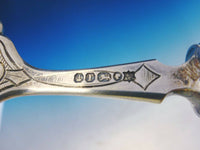 Martin Hall and Co English Sterling Silver Fish Serving Set 2pc Pierced Serpent