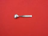 Meka Sterling Silver Salt Spoon red enamel Danish 2 3/8"