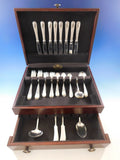 Old Maryland Engraved by Kirk Sterling Silver Flatware Set 8 Service 50 pieces