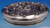Gorham Sterling Silver Powder Jar with Cut Crystal Roses GW S3235 (#9147)
