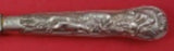 Stag Hunt by George Adams English Sterling Silver Dinner Knife w/TG Mono 10 7/8"
