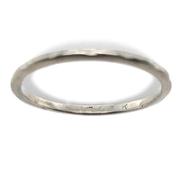 18k White Gold Wedding Band Ring Dated 1930 Size 7.25 Jewelry (#J7281)