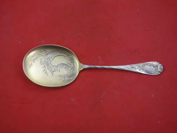 Rocaille by Gebrüder Reiner German 800 Silver Ice Cream Server GW BC Round 9 1/8