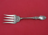 Lucerne by Wallace Sterling Silver Salad Serving Fork 4-Tine Splayed 8 3/4"
