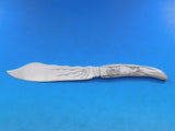 Lap Over Edge Acid Etched Tiffany Sterling Silver Fish Knife Stingray Sea 7 7/8"