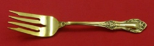 Wild Rose Vermeil By International Sterling Silver Salad Fork 6" Flatware