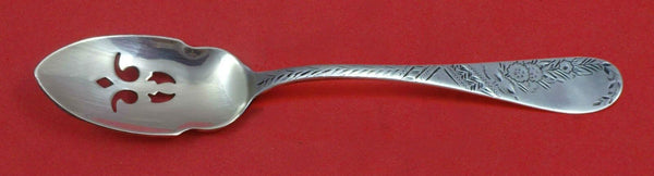 Number 38 Engraved by Towle Sterling Silver Olive Spoon Pierced 5 3/4" Custom