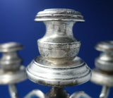 Italian Sterling Silver Candelabra Pair 5-Light #3287 c.1920 59.6 ozt. (#5464)