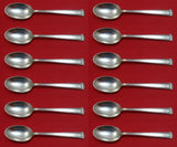Pantheon by International Sterling Silver Demitasse Spoon Set 12 pieces 4 1/8"