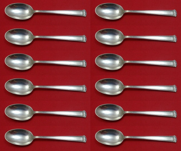 Pantheon by International Sterling Silver Demitasse Spoon Set 12 pieces 4 1/8"