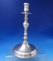 Kalo Sterling Silver Candlestick Pair Handwrought with Family Crest (#7177)