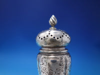 Durgin Sterling Silver Salt and Pepper Shakers #1833 Engraved (#7093)