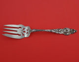 Les Six Fleurs by Reed and Barton Sterling Silver Cold Meat Fork 5 Pierce 7 3/4"
