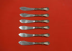Burgundy by Reed and Barton Sterling Silver Trout Knife Set 6pc Custom 7 1/2"