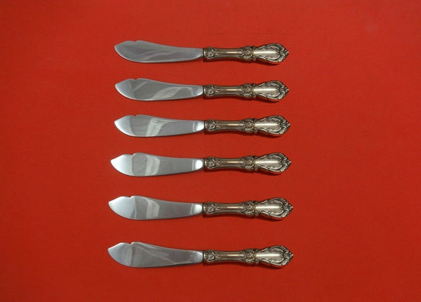 Burgundy by Reed and Barton Sterling Silver Trout Knife Set 6pc Custom 7 1/2"