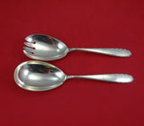 Manchester by Manchester Sterling Silver Salad Serving Set 2pc AS Orig 8 1/2"