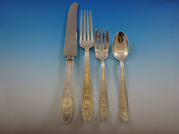 Wedgwood by International Sterling Silver Flatware Service Dinner Set 140 Pieces