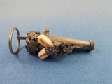 Silverplated Posey Posy Pin Decorated with Applied Oak Leaves Acorns (#J1240)