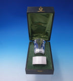 Christofle Silverplate Traveling Set 2pc Drinking Cup Napkin Ring in Box (#4984)