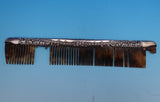 Alvin Sterling Silver Mirror and Comb Set 2pc with Mixed Metal #2500 (#0999)