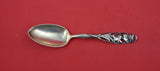 Flora by Shiebler Sterling Silver Teaspoon w/ pansy pierced handle #10 5 3/4"