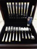 Golden Scroll by Gorham Sterling Silver Flatware Set for 8 Service 34 Pieces