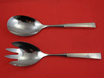 Continental by Tuttle Sterling Silver Salad Serving Set 2pc HH WS Original 11"