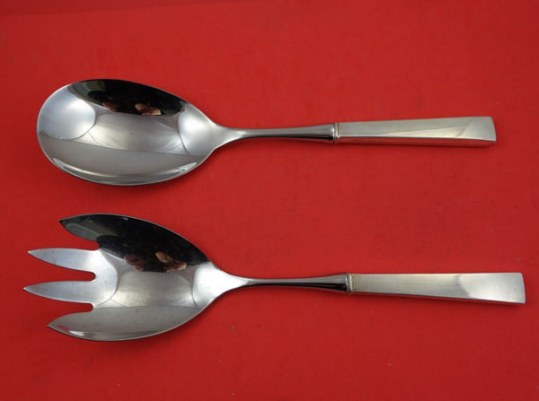 Continental by Tuttle Sterling Silver Salad Serving Set 2pc HH WS Original 11"