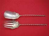 Square Twist by Dominick and Haff Sterling Silver Salad Serving Set AS 2pc