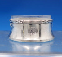 .800 Silver Salt Dip with Removable Glass Liner 2" x 1" (#7394)