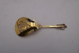 Grande Baroque Gold by Wallace Sterling Silver Nut Spoon pierced 5 1/4" Vermeil