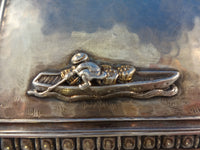 Mixed Metals by Whiting Business Card Case Japanesque Fish Figural