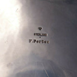 Arts & Crafts by Porter Sterling Silver Serving Bowl Hand Hammered (#6101)