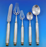Vuillermet Aines of Lyon France Silverplate w/ gold accent Flatware Set 40 pcs